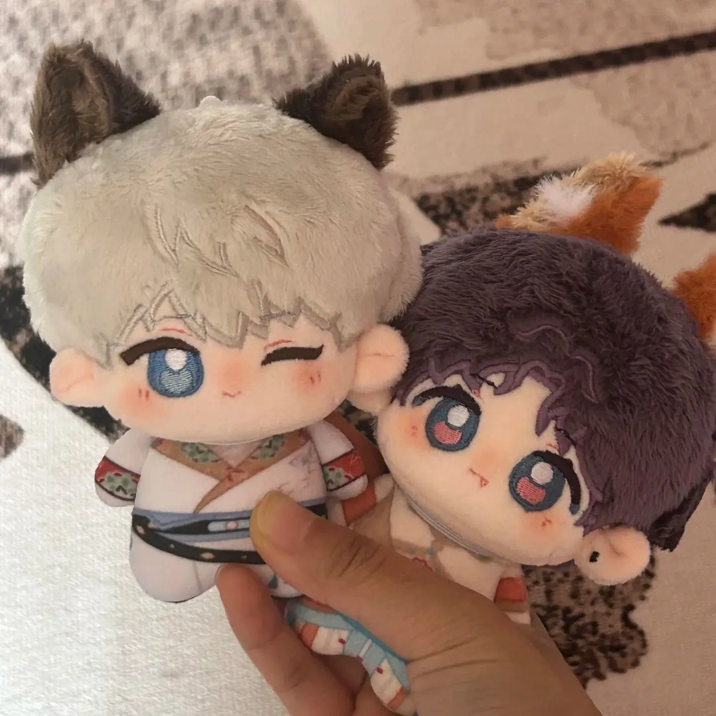 10CM Anime Love and Deepspace Rafayel Xavier Cosplay Plush Backpack Plushies Keychain Ornament Christmas Gifts Accessories Props