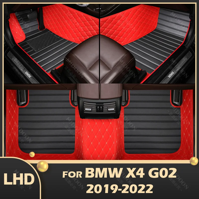 Car floor mats for BMW X4 G02 2019 2020 2021 2022 Custom auto foot Pads automobile carpet cover interior accessories