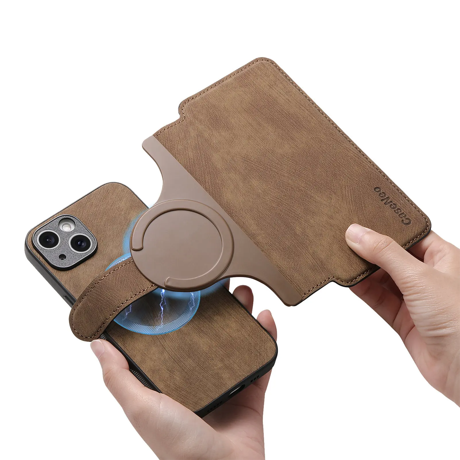 Removable 2 in1 Leather Phone Case For Oneplus 15 15T 13 12 Oneplus13 Ace 6 6T 5 Magnetic Wireless Charging Wallet Cover