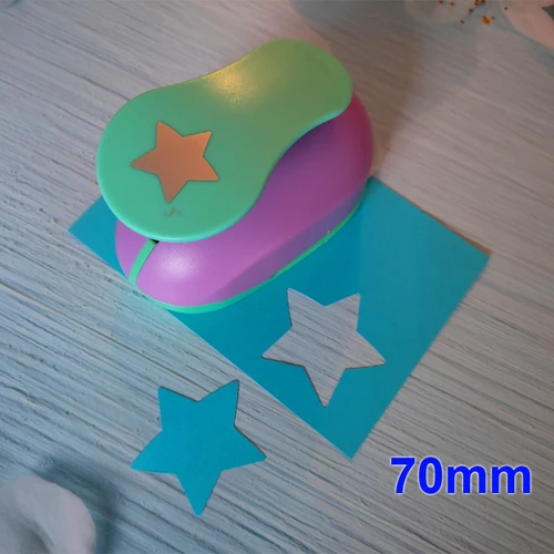 Imagen 2 del producto Perforadora de papel artesanal con forma de estrella, perforadora escolar para álbum de recortes, herramienta de estampado EVA, 3 "", 2"", 1,5"", 1 ud.