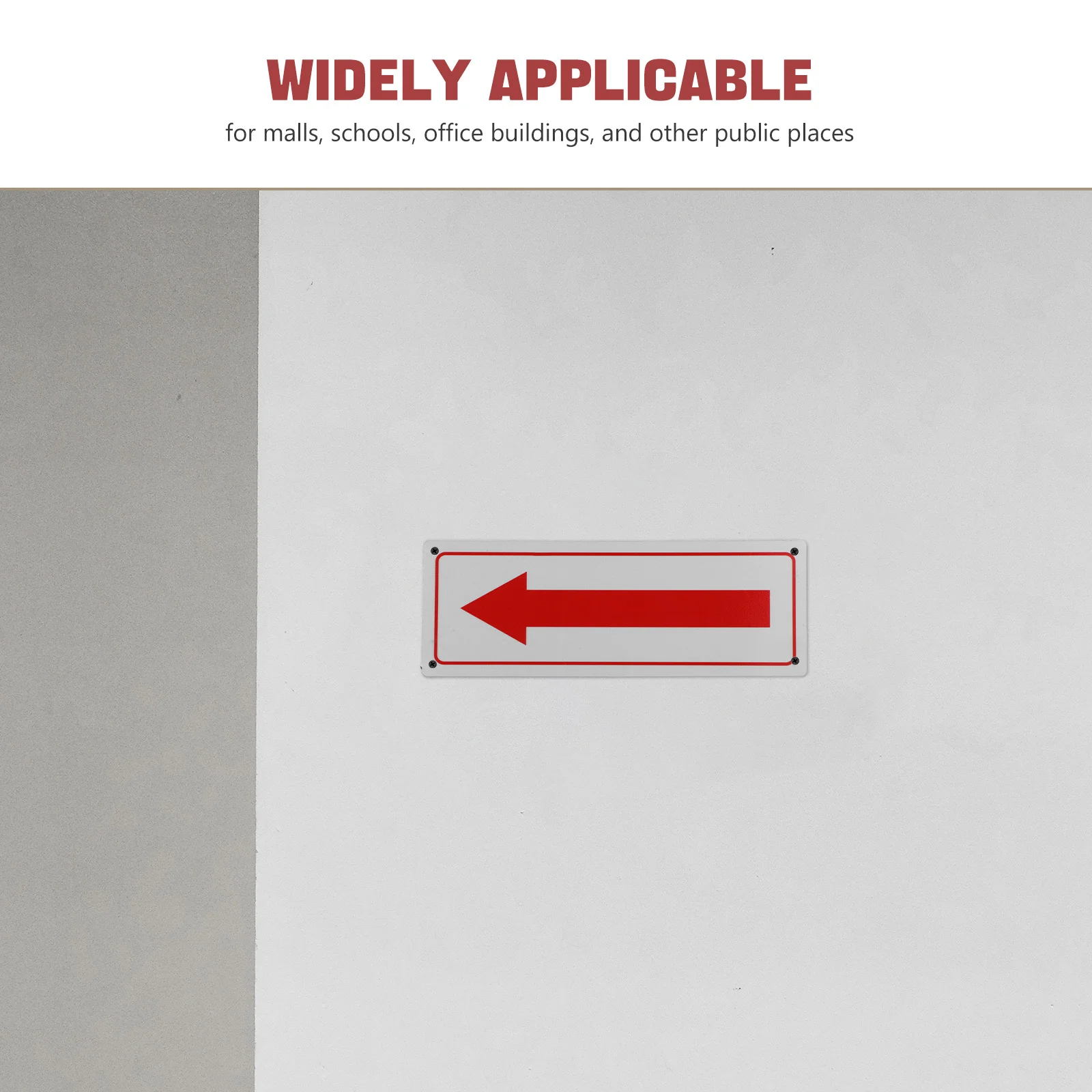 علامة السهم الأحمر في الهواء الطلق الألومنيوم علامة معدنية اتجاهية لوقوف السيارات السلامة إرشادات المرور منطقة عامة #3