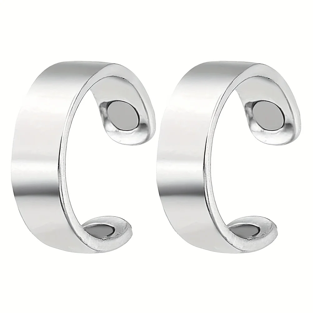 

2 Pack Lymphatic Drainage Magnetic Ring Weight Loss Slimming Magnetic Ring Elegant Magnetic Opening Ring Unisex