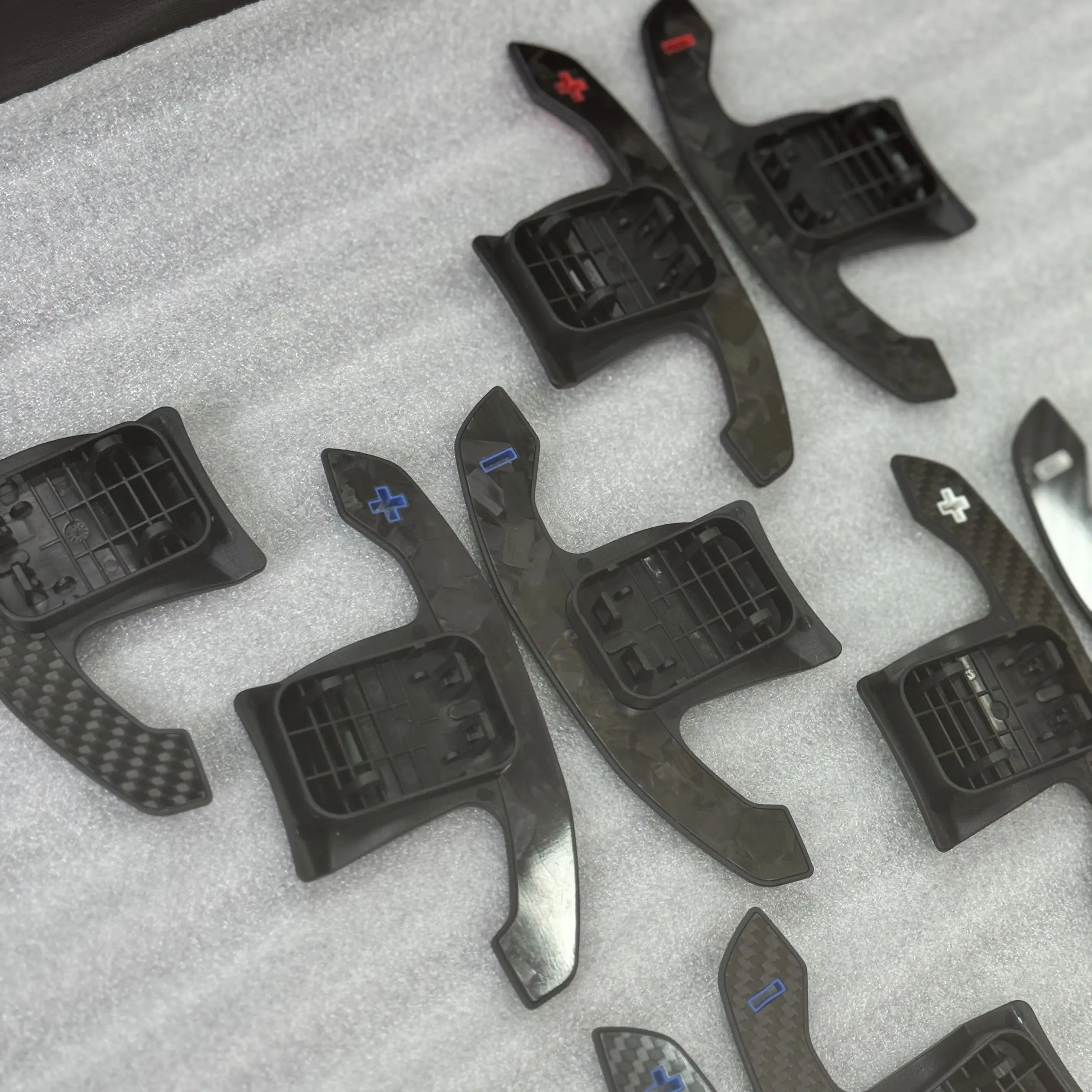 For BMW M3 M4 M5 X3M X4M G20 G80 G82 G83 F90 F97 F98 Z4 G29 Carbon Fiber Steering Wheel Paddle Shifter Extension Trim Cover