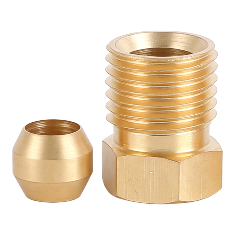 Lubrication Connector Oil Pipe Fitting Low-pressure Line Connection Two And Three-piece Options Fitting Yellow