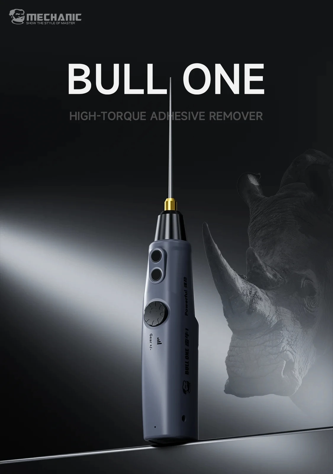 MECHANIC BULL ONE High Torque Adhesive Remover Adjustable Speed 1200mAh for Mobile Repair