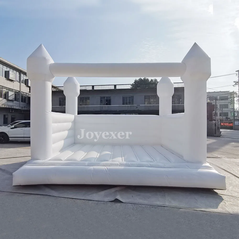Opblaasbaar wit springkasteel PVC opblaasbaar springkasteel/maan springkasteel/bruids springkasteel bruiloft springkasteel wit
