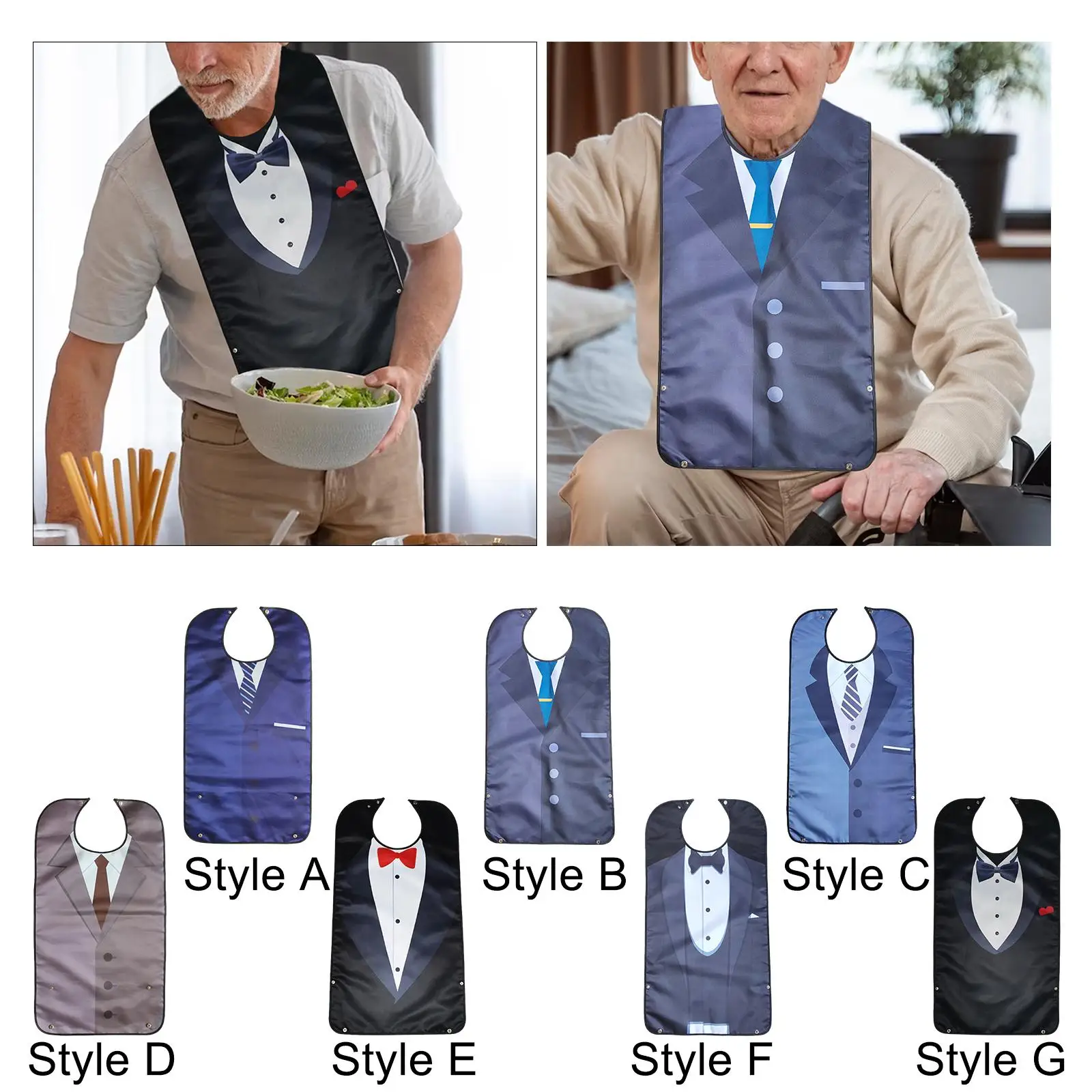 مريلة للكبار / مقاومة للماء للجنسين، مريحة وقابلة للتعديل / بوليستر