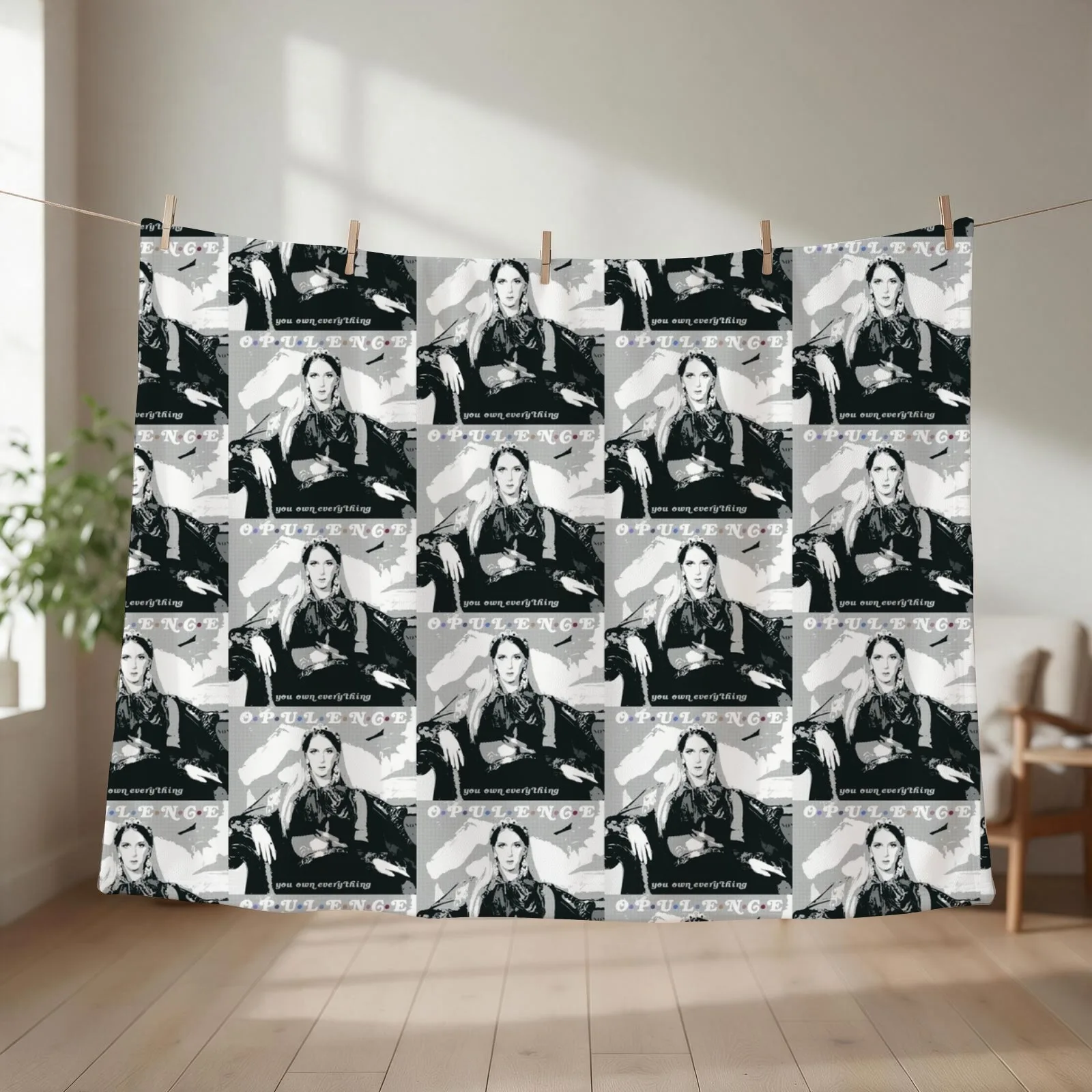 Opulence//You Own Everything Throw Blanket couch cozy soft plush fuzzy picnic outdoor blanket