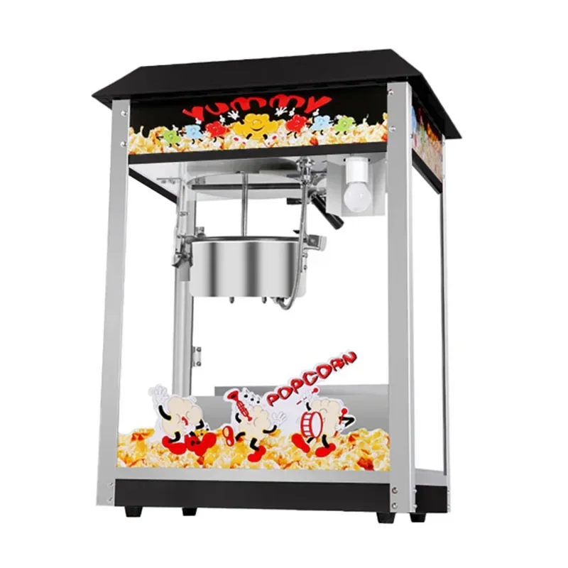 

1400W Popcorn Machine Commercial Popcorn Maker Electric Heating Bud Popcorn Stall Snack Puffing Machine