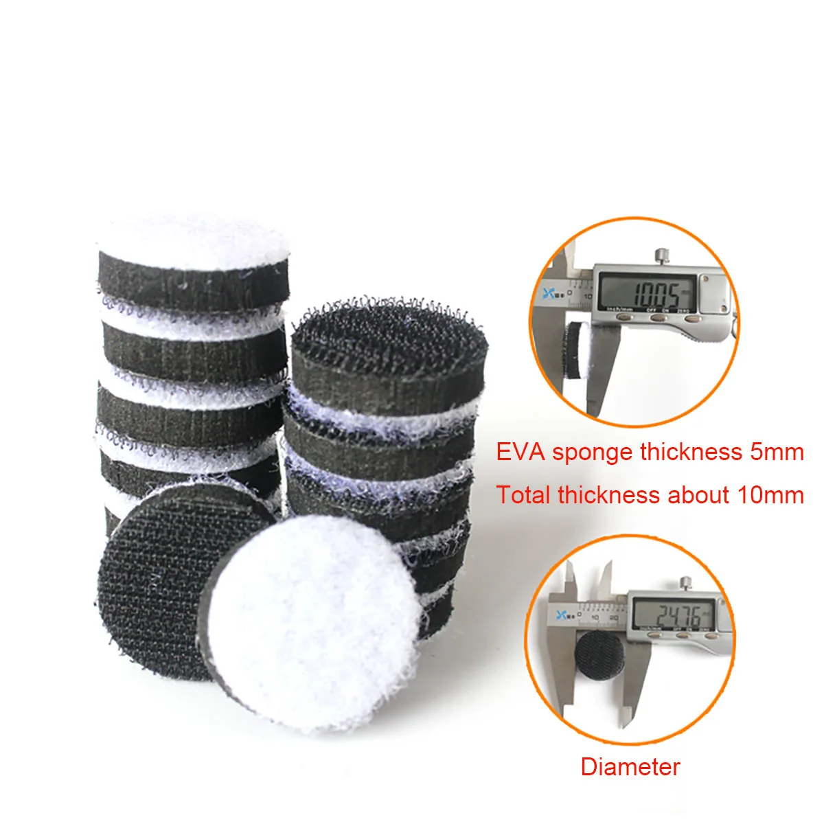 

Hook and Loop Buffer Sponge for Sander Backing Pad Abrasive Tools Accessories 1 Inch 25mm Black EVA Sponge Interface Pad