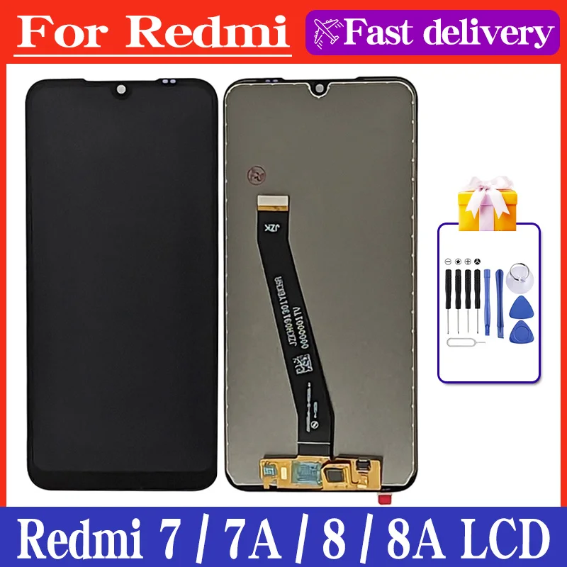 Original For Xiaomi Redmi 7 LCD 7A Display Touch Screen Digitizer Panel For Xiaomi Redmi 8 LCD 8A Display Replacement Parts