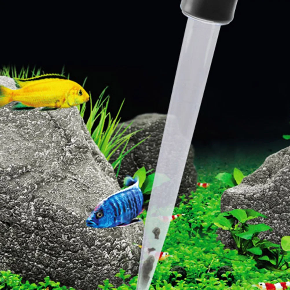 

2Pcs Aquarium Cleaner Fish Tank Pipette Durable Tpr Material Practical Waste Remover Tool for Fish Tank Cleaning and Water