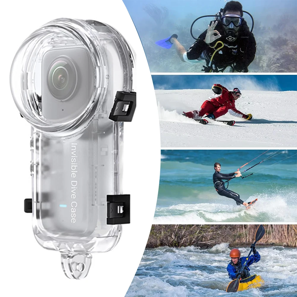 

60M Camera Protective Case Waterproof Sealed Housing Case Seamless Underwater Protective Cover Panoramic Camera Accessories