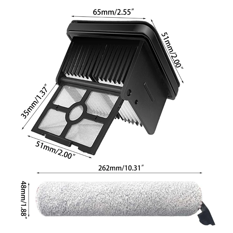 Nhựa Hút Lọc Thay Thế Con Lăn Bàn Chải Hút Thanh Bàn Chải Chất Liệu Nhựa Cho Dreame H13 Dropshipping