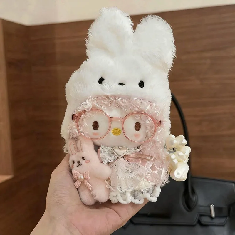Cute Hello Kitty Plush Keychain Cartoon Princess Style KT Cat Stuffed Toy Girl Backpack Anime Doll Pendant Perfect Gift for Fans