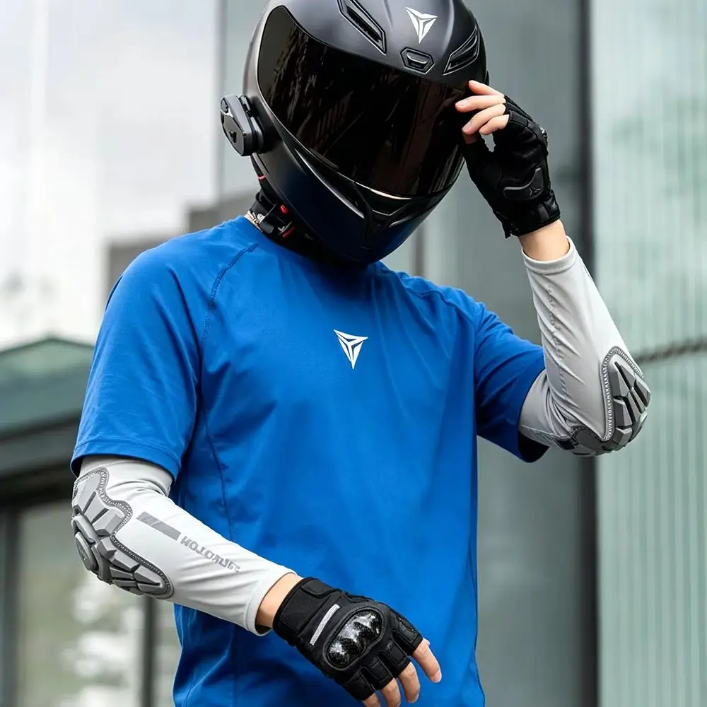 Summer Cooling Motorcycle Elbow Guards  Ice Sleeve Protection Body Armor for Moto Riding Motocross Cycling Protector Accessories