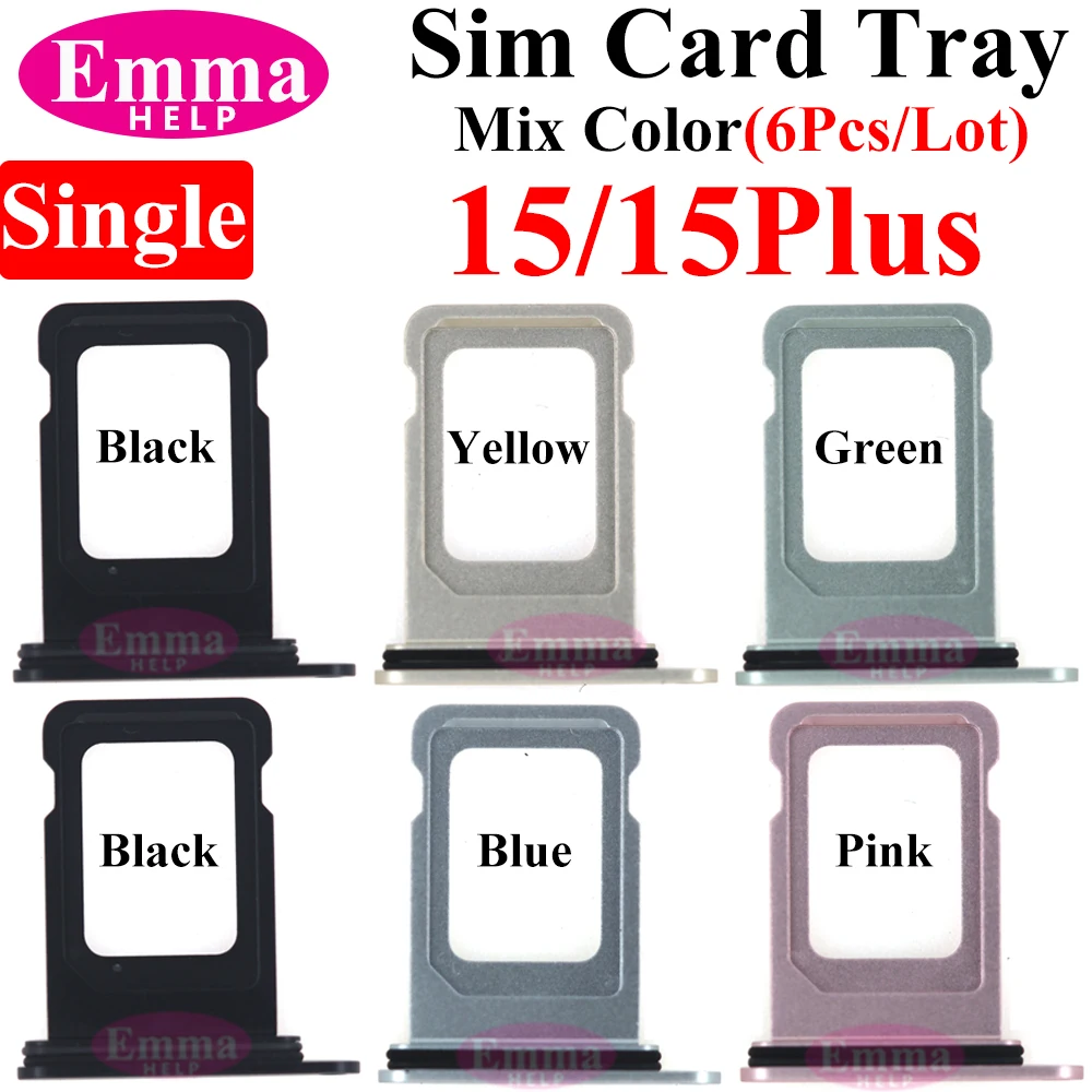 Nano Dual SIM Tray Support IPhone 14 Pro / Pro Max (A2894/A2890) - Space Black + Épingle Incluse