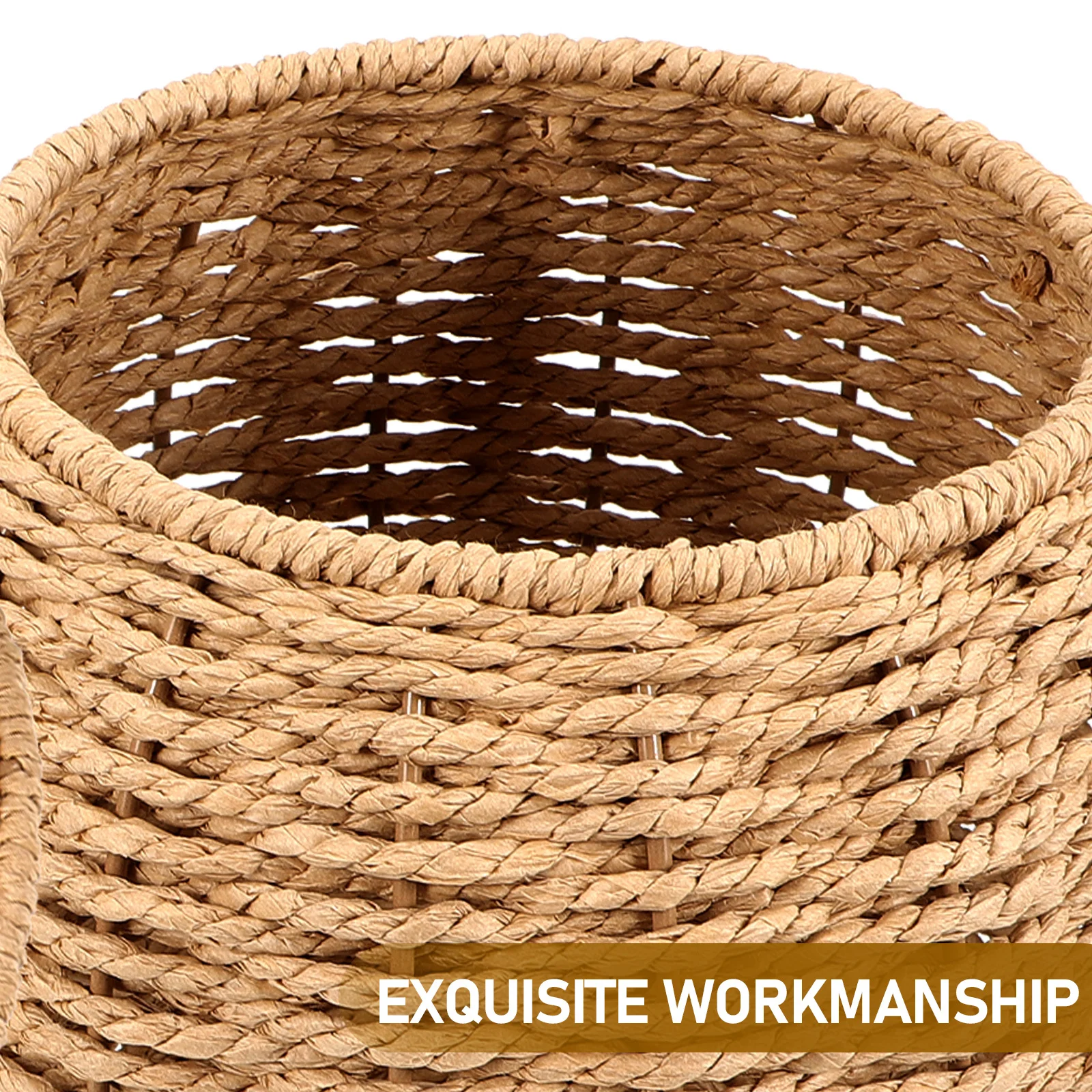 

Woven Egg Storage Basket Multifunctional Pumpkin Shape Household Fruit Basket For Kitchen Tea Leaves Organizer