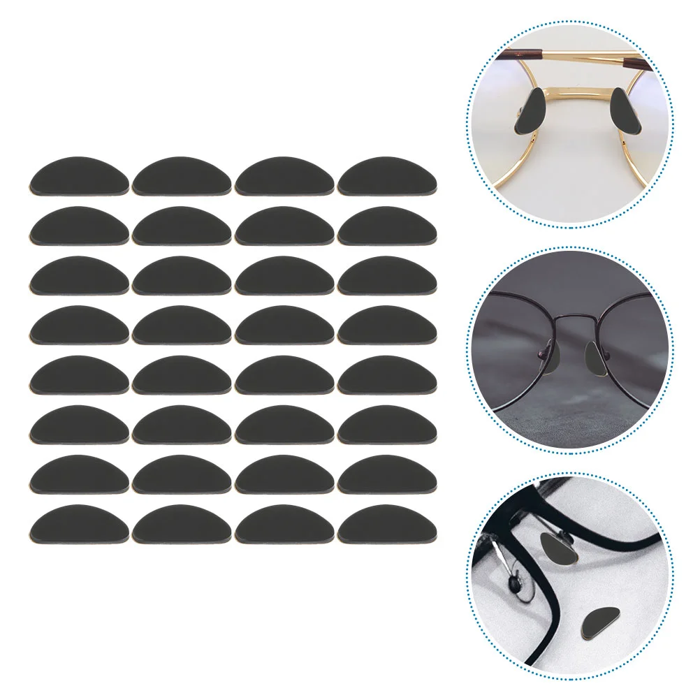 18 Pairs Glasses Nose Pad Eyeglass Repair Kit Accessories Screws for Pads Cushion Clear Eyes Drops Silicone