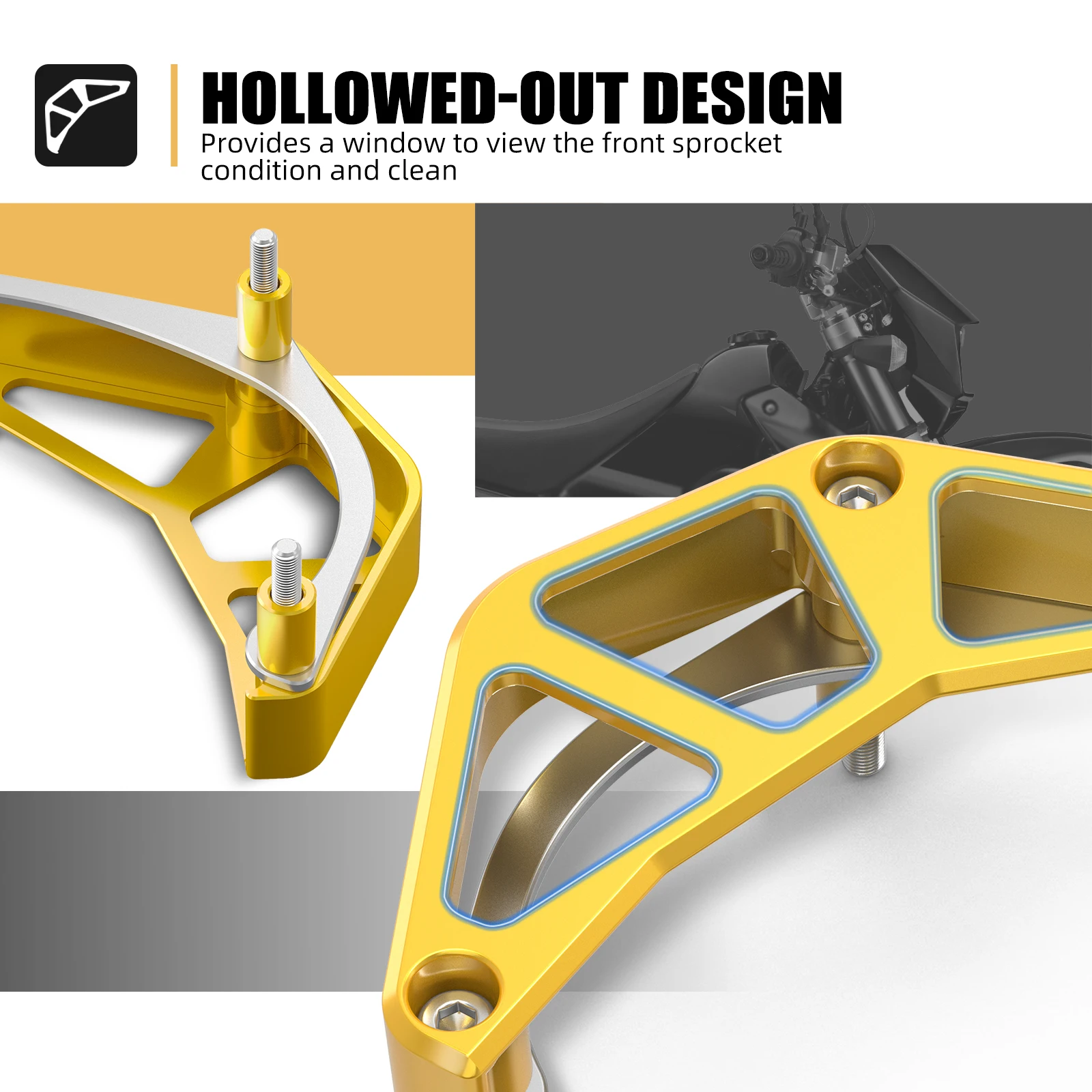 NICECNC لسوزوكي DR-Z 400S 400SM DRZ400S DRZ400SM 2000-2024 2023 2022 دراجة نارية الجبهة ضرس الحرس غطاء سلسلة حامي