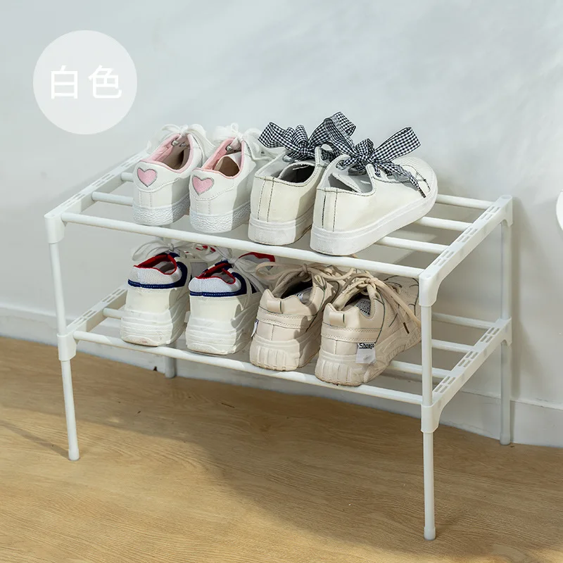 Household Assembly Thickened Reinforced Stainless Steel Shoe Rack Multi-Layer Assembly Shoe Cabinet Simple Dust Storage Rack