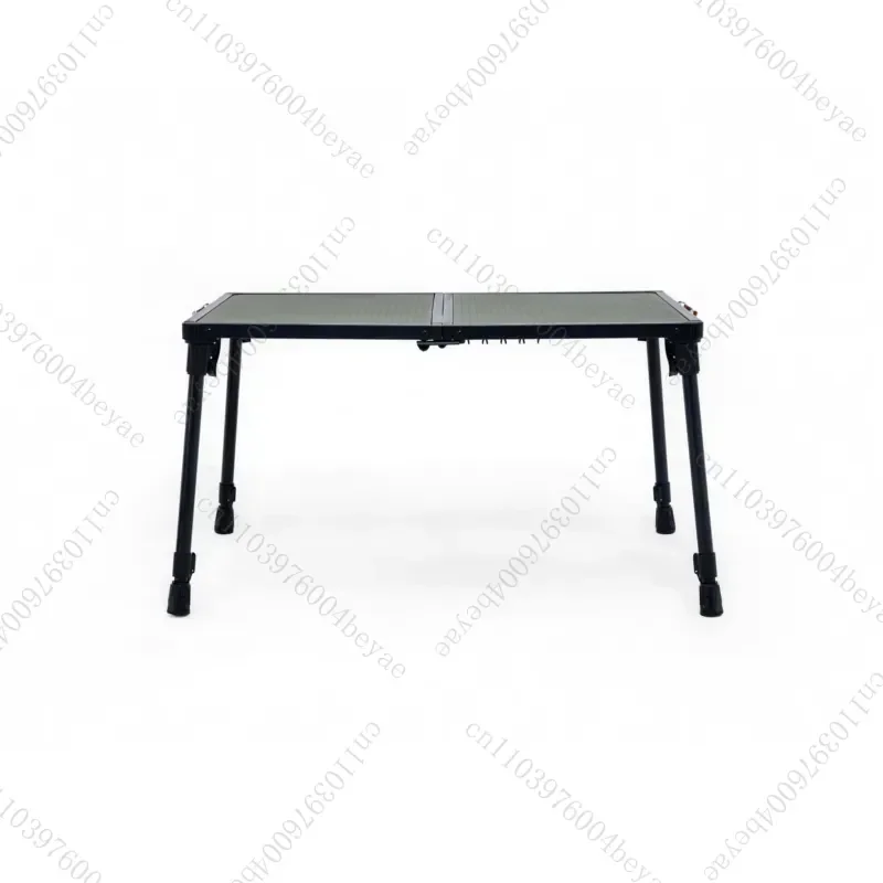 The portable folding camping table in the field is lightweight and compact, making it easy to carry
