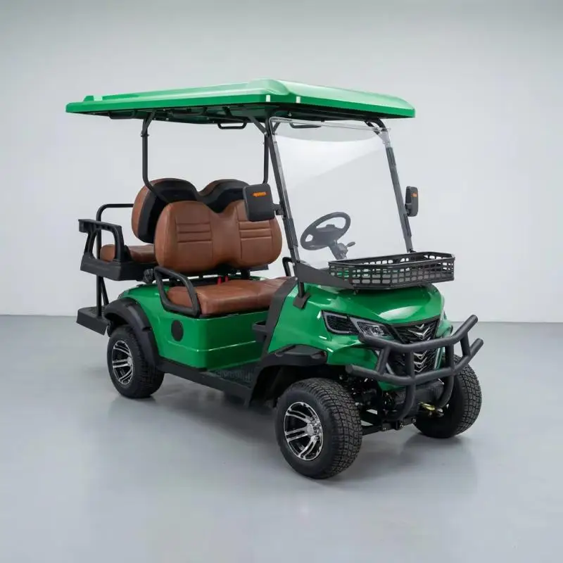 Professional Street Legal 4 Seater Electric Golf Cart Neighborhood Vehicle for Rental Fleet Use EV