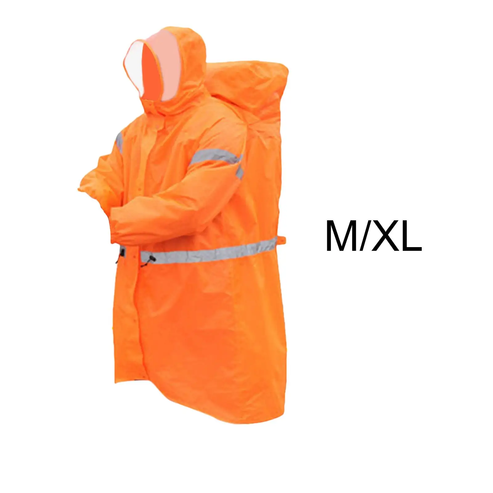 

Rain Poncho Backpack Poncho with Hood Camping Men Women Weatherproof Rainwear Durable Adults Windproof Breathable Rain Jacket
