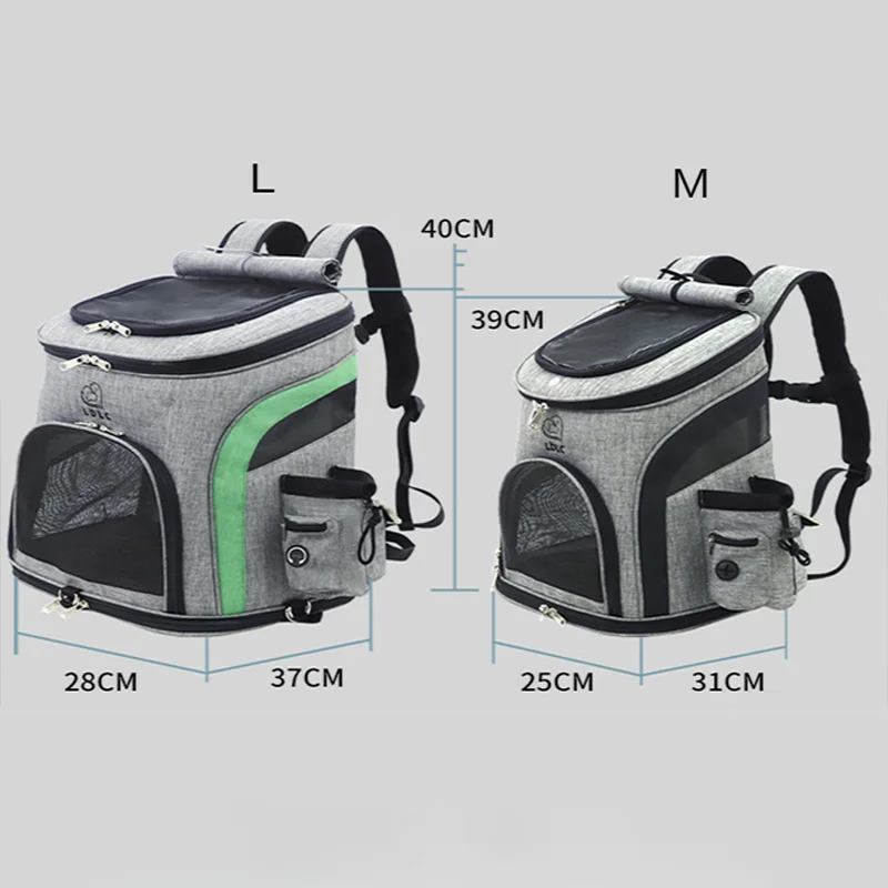 Imagem -04 - Grande Capacidade Respirável Portátil Gato Mochila Pet Transportadora Bolsa Cão Suprimentos Dobrável Cachorro Pet