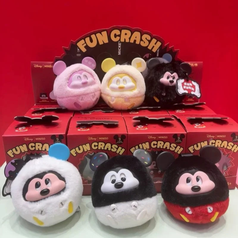 

Подлинная серия «Микки-Маус Fun Collision», глухая коробка, виниловый брелок, коллекционная игрушка для детей, подарок на день рождения, модная загадочная коробка