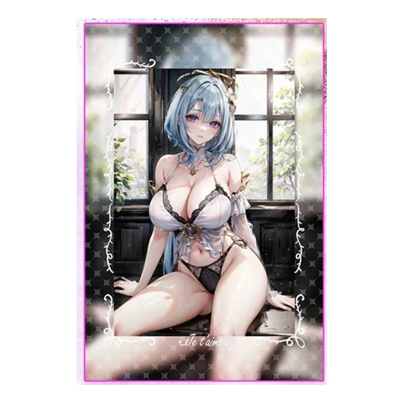 Anime Goddess Story Rare Hot Silver Refraction Foil Griseo Hu Tao Robin Rosaria Toys for boys Collectible Cards Birthday Present