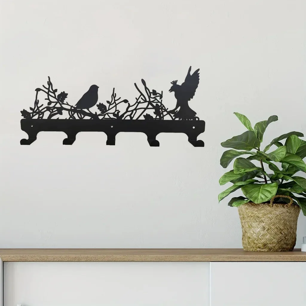 

Crafts Metal Wall Mounted Coat Hanger, Decoration Wall Rack Hook, Multipurpose Coat Hat Bag Key Hanger Rack