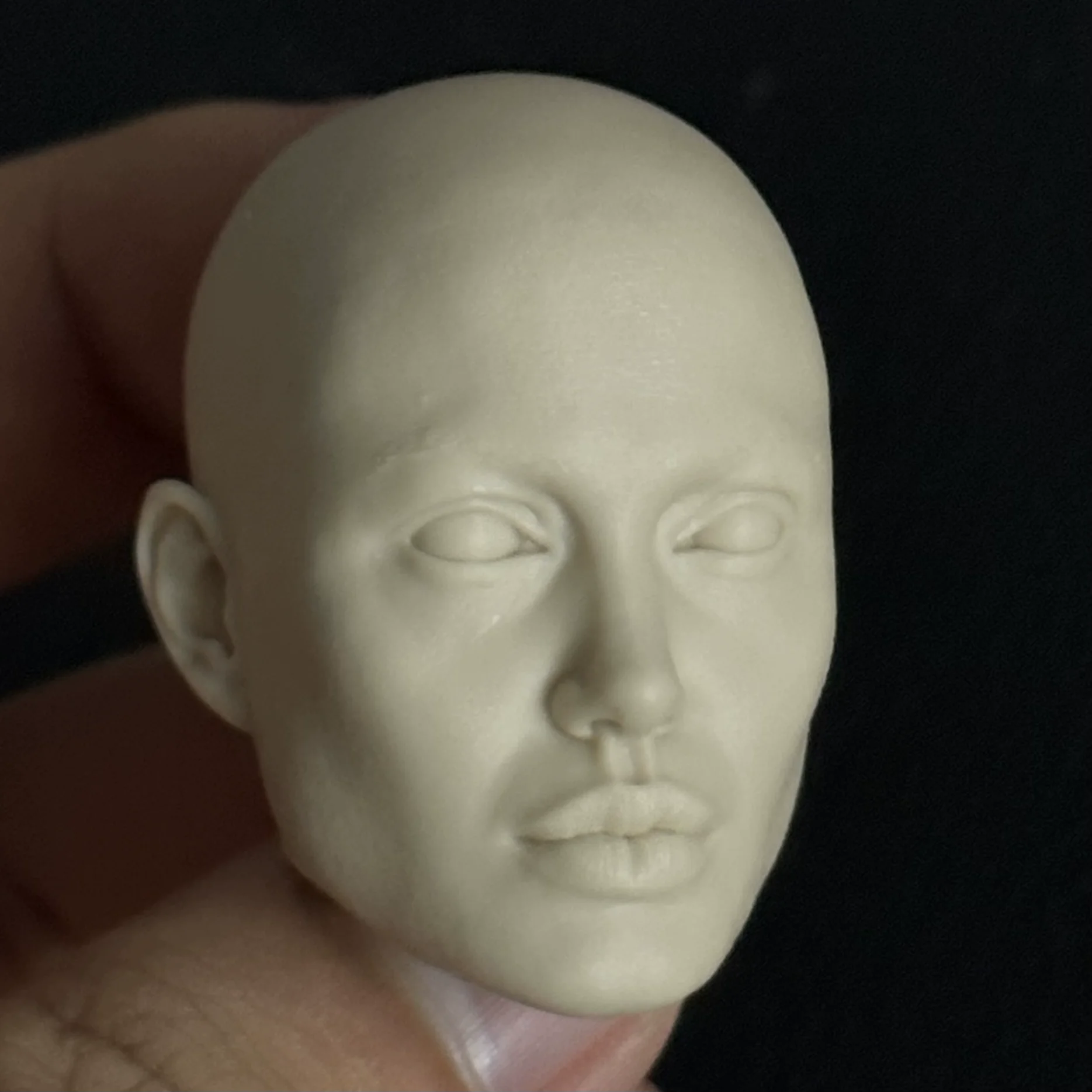 1/6 Scale Female Star  Head Carving Angelina Jolie Orignal Model For 12