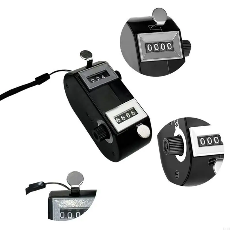 E21B 4 Digit Golf Strokes Counter with Lanyard Sport Scoreboard Handy Scorer Portable