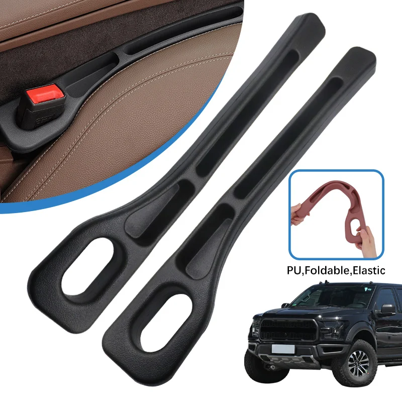 2PCS Car Seat Gap Filler Set For Ford F-150 F150 2009 2010 2011 2012 2013 2014 2015 2016 2017 2018 2019 