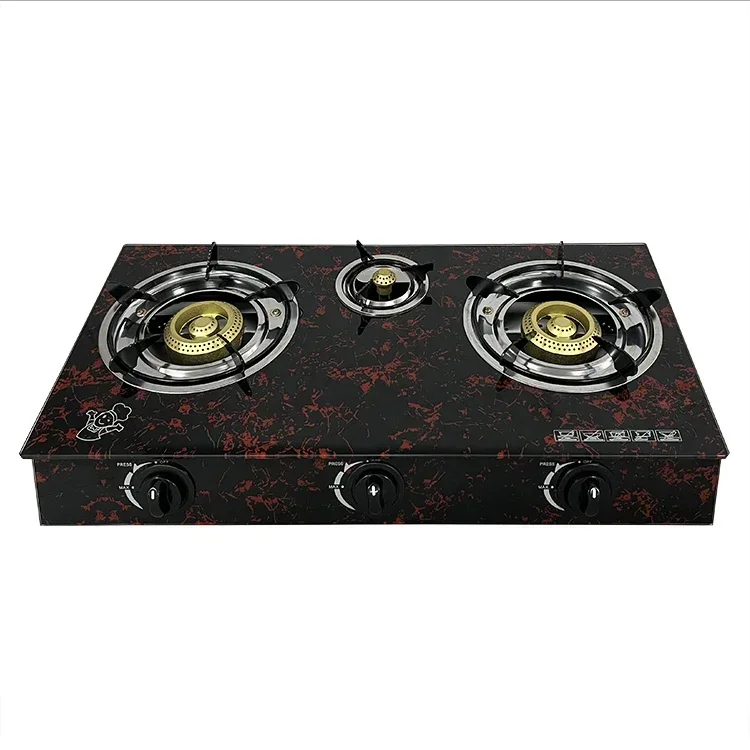 hot sale golden supplier low price 3 burner glass delicate appearance asia automatic gas stove