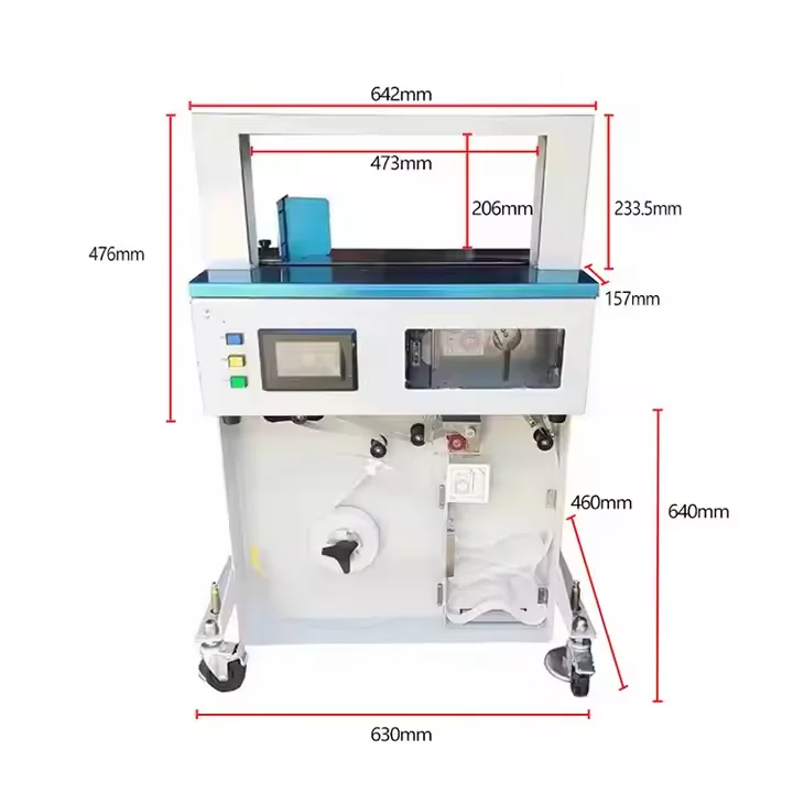 Paper and Opp Tape Roll Used Automatic Vertical Strapping Banding Machine Boxes Magazines Bundling Machine