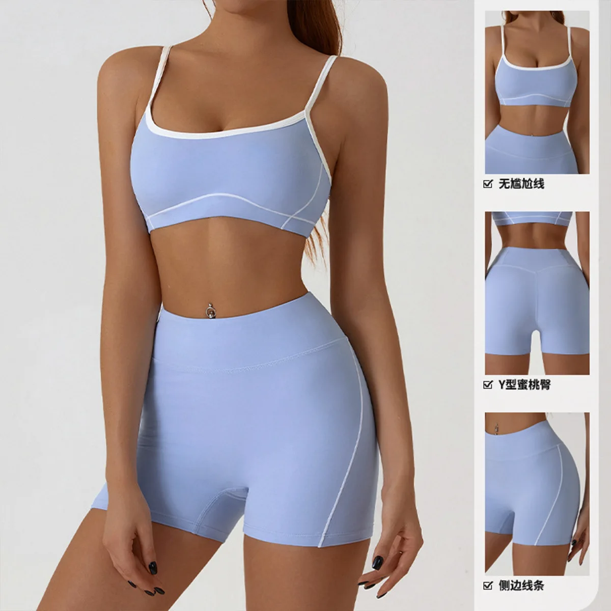High Waist Seamless Knitted Sports Fitness Shorts for Yoga Cycling Running Casual Push up Yoga Wear Sportswear