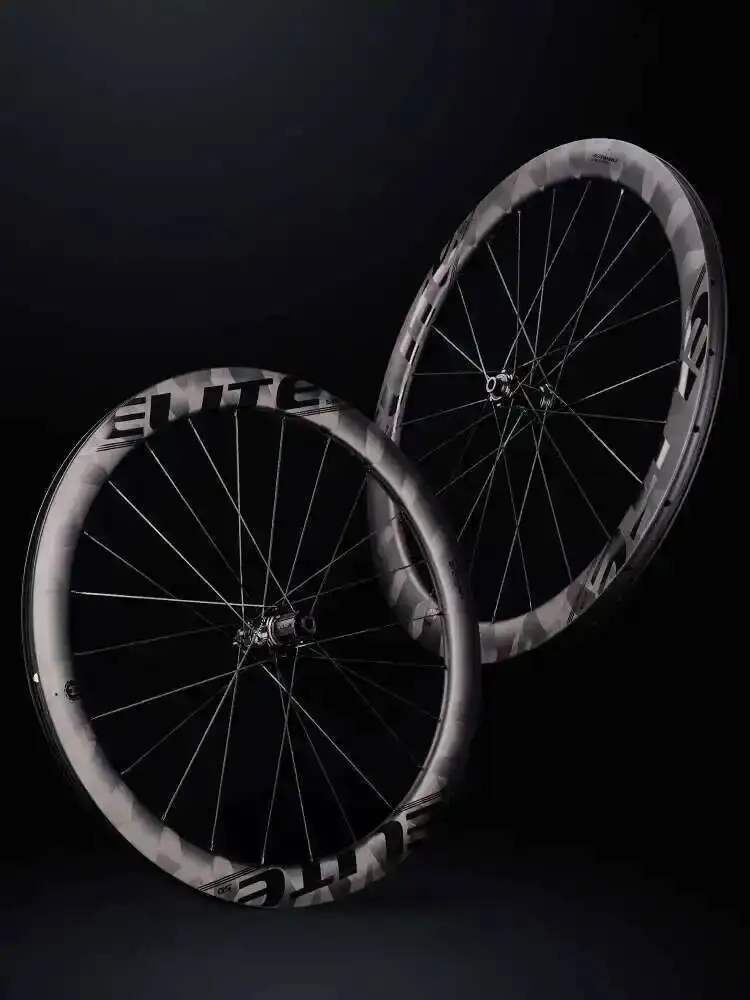 AliExpress ELITEWHEELS ENT X WEAVE Carbon Wheelset Cycling Rims Center Lock Or 6 Bolt Lock Hub Road Disc Brake Wheels Tubeless Compatible