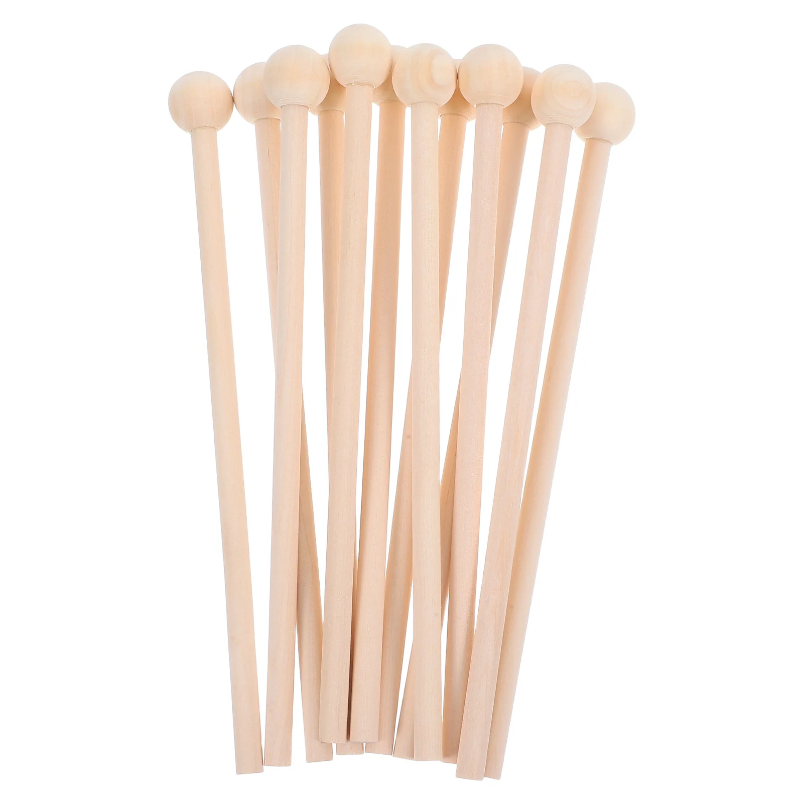 

12pcs Wood Mallets Hickory Xylophone Drum Gavel Mallets Hard Beaters Glockenspiel Musical Rhythm Accessories School