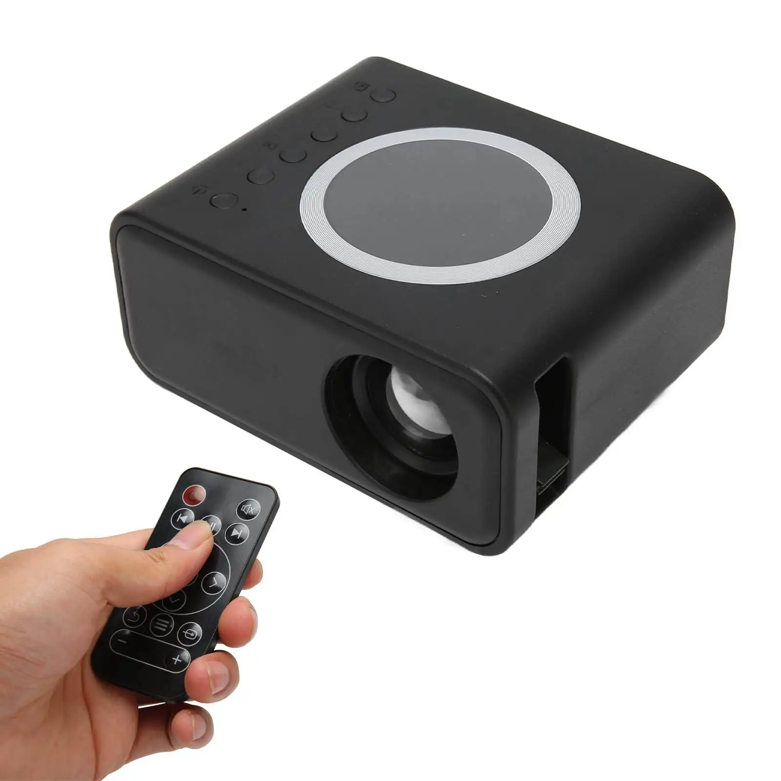 

Проектор для домашнего кинотеатра с диффузным отражением изображения, динамик 4Ω2W, мини-проектор с пультом дистанционного управления для ноутбука, для гостиной