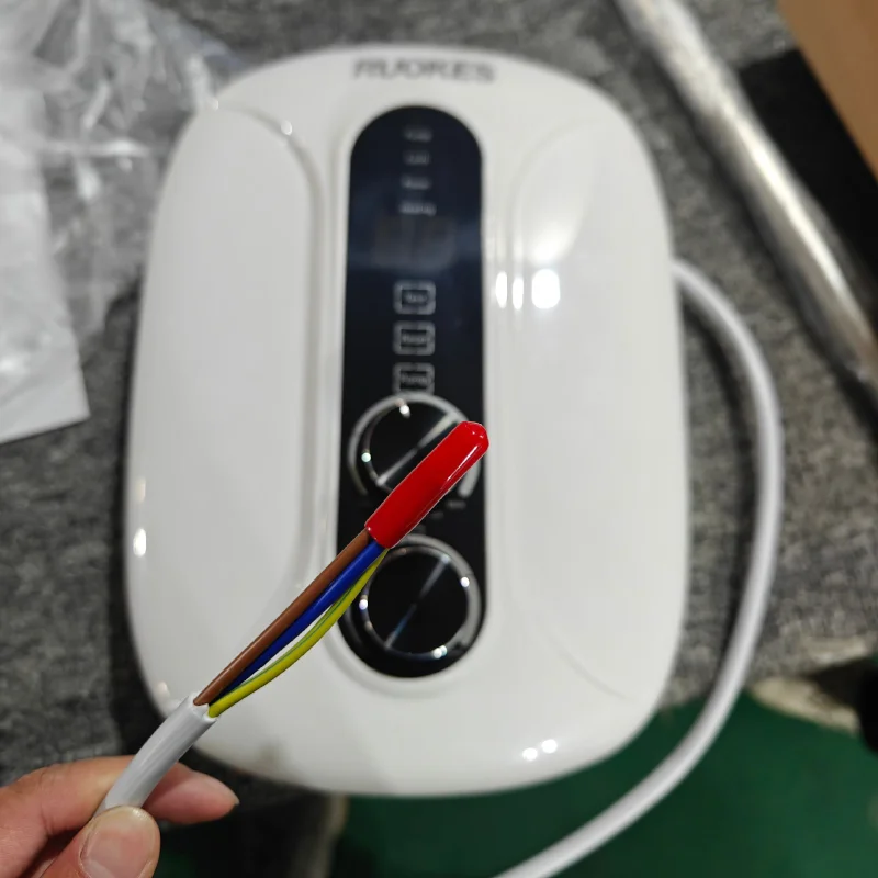 เครื่องทำน้ำอุ่นไฟฟ้าแบบไม่มีถังทันที - ได้รับการรับรอง CE/ROHS (จอแสดงผล LED, การควบคุมด้วยตนเอง, 5500W, สำหรับใช้กลางแจ้ง/โรงแรม/ในครัวเรือน)