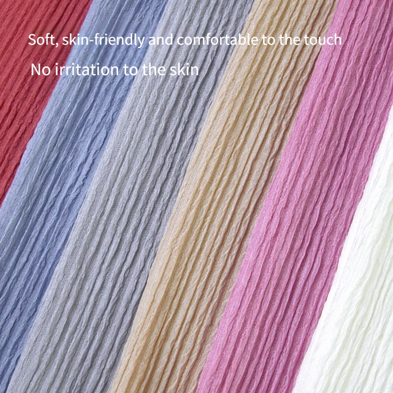

Elastic Pleated Fabric Per Meter for Needlework Dress Shirt Coat Trousers Tops Diy Sewing Textile Cloth Soft Comfortable Plain