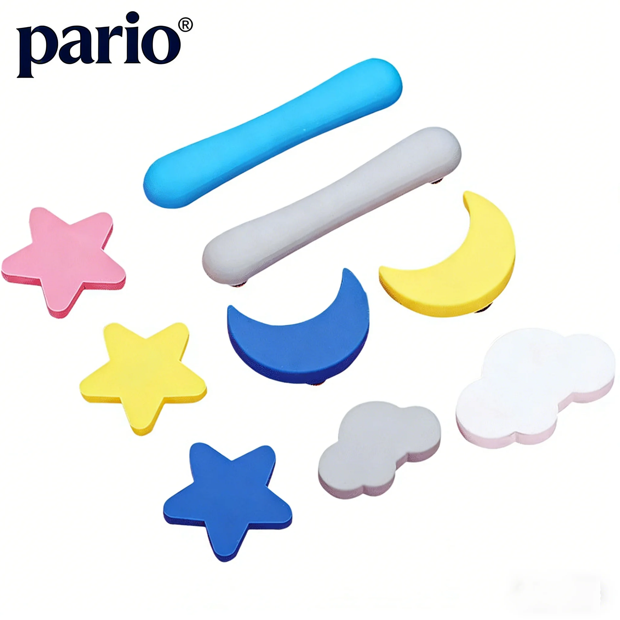 

Matte Colored Star Cloud Handle Modern Cartoon Children's Wardrobe Door Cute Home Anti-collision Door Handle Hardware