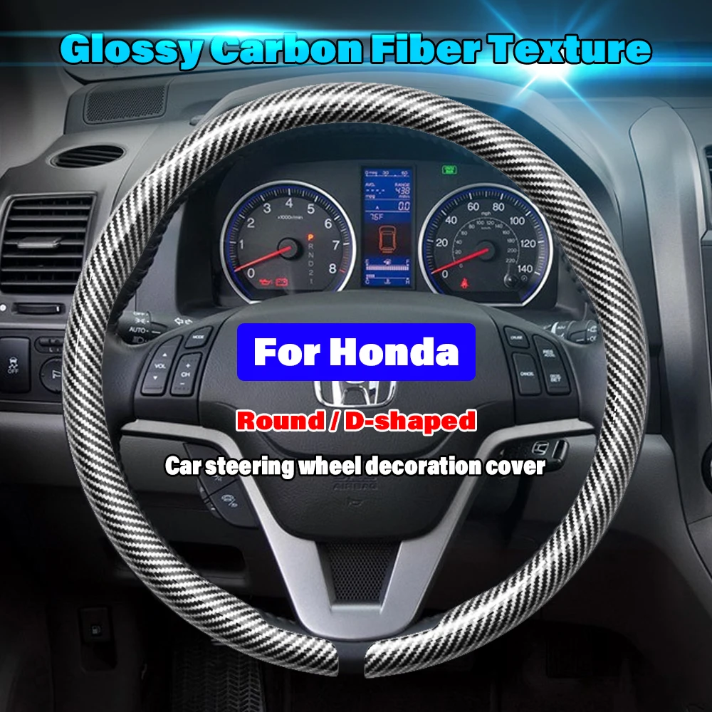 

For Honda Civic xrv hrv crv brv City Accord Fit Jazz Insight 8th 9th 10th Car Steering Wheel Cover Modification Accessories