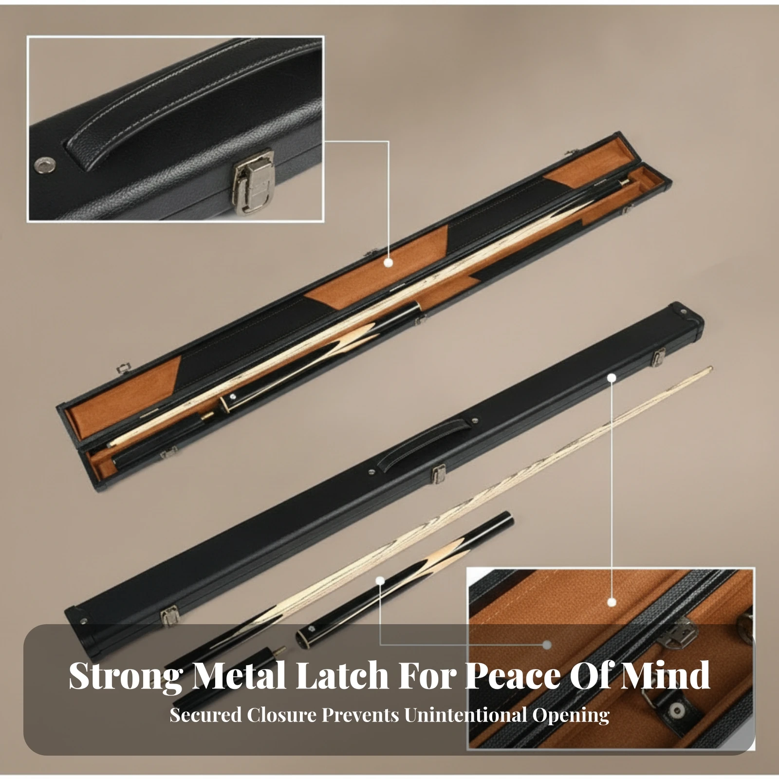 Hard Billiard Cue Case Shielding Hard Pool Cue Case