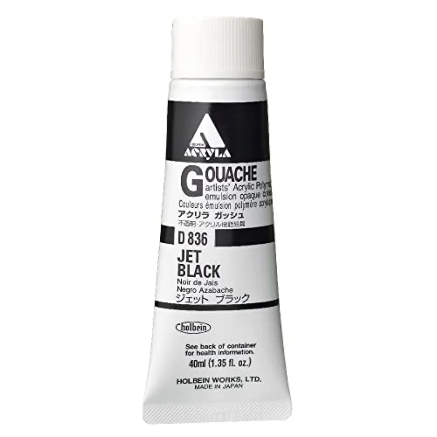 

Acryla Gouache 40ml Jet Black