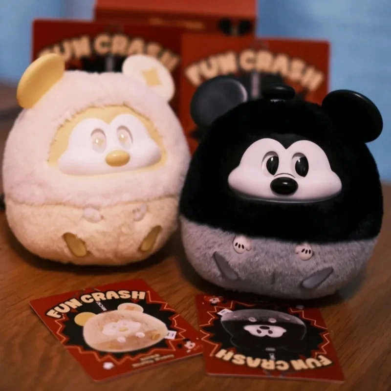 In Stock Disney Mickey Fun Crash Series Blind Box Vinyl Pendant Gift Collected Figure Anime Peripheral Girls Birthday Toys Gifts