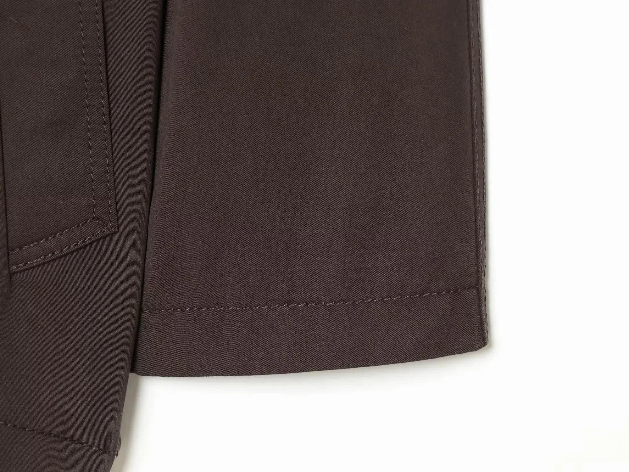 Damen-Trenchcoat mit Schnürung, einfarbig, Stehkragen, einreihig, modisch, Frühling/Herbst 2026, elegant, lässig, Damenjacke – Detail 5