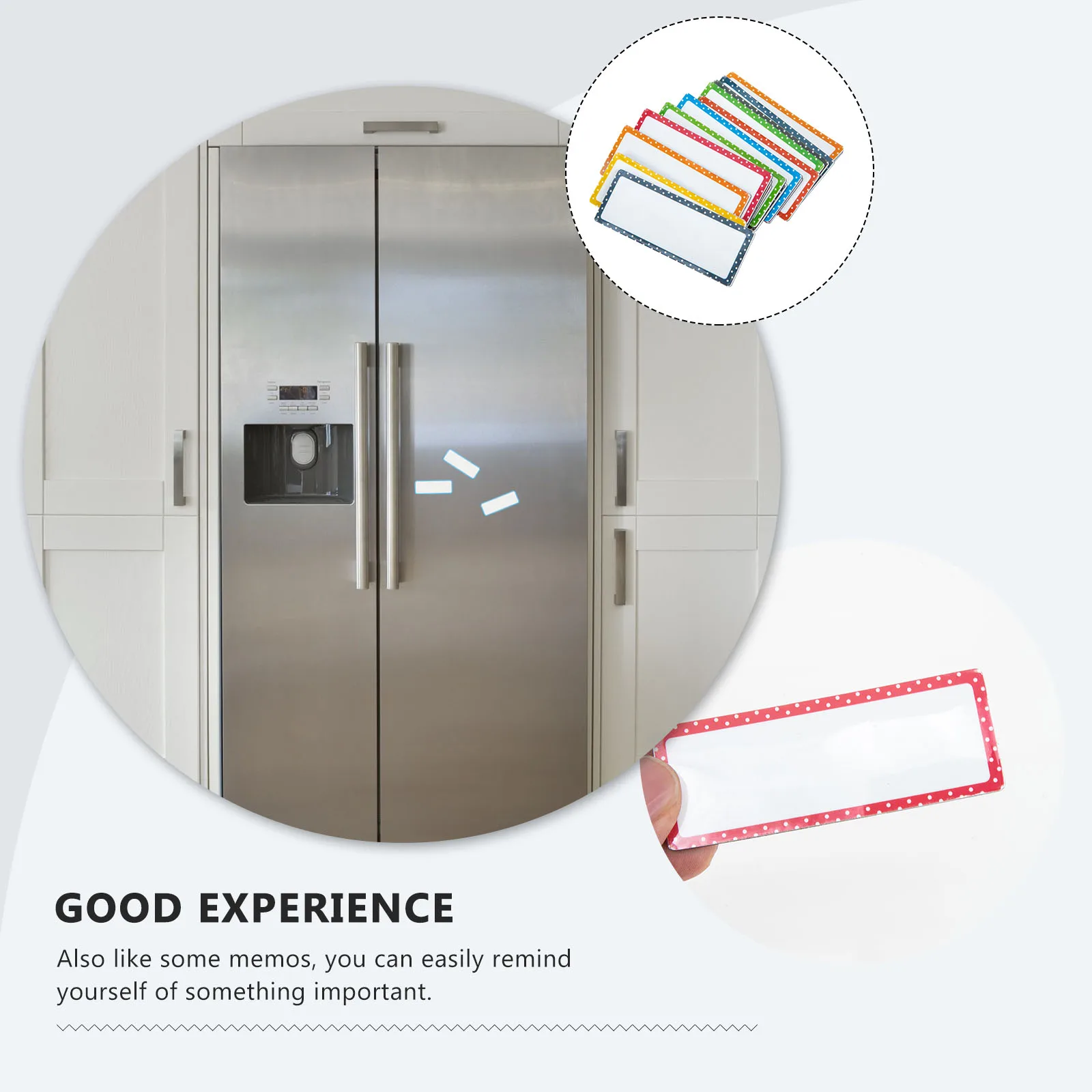 

16 Pcs Magnetic Labels Name Tape for Refrigerator Writable Food Magnets Stickers Display